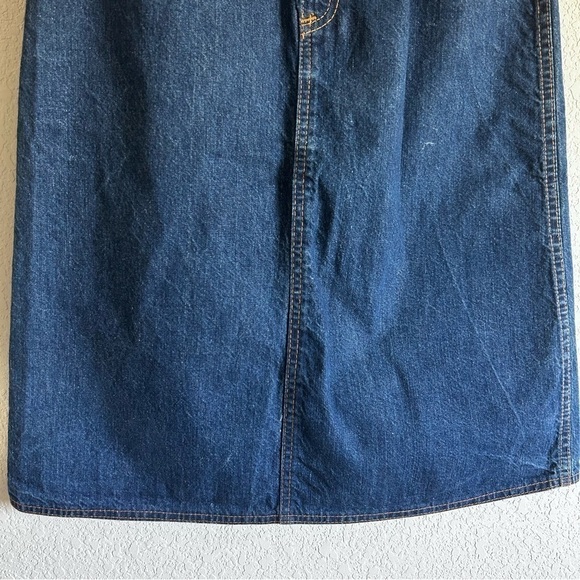 Vintage 1970’s Original Chic By H.I.S Denim Jean Skirt High Waist Hippie Retro - Picture 6 of 7
